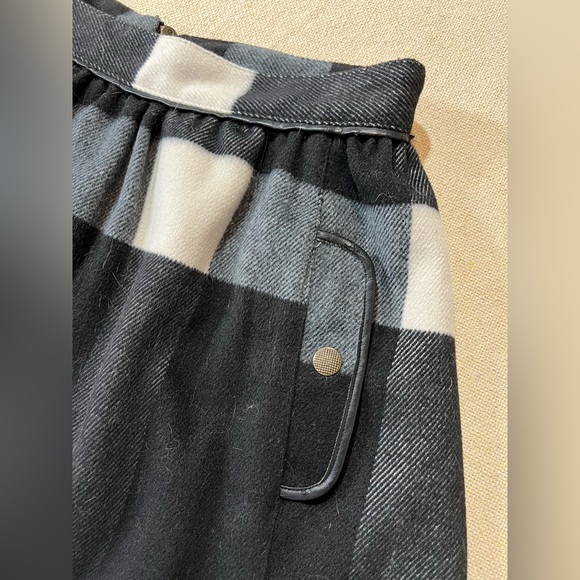 Free People Black and white plaid skirt - Picture 2 of 6